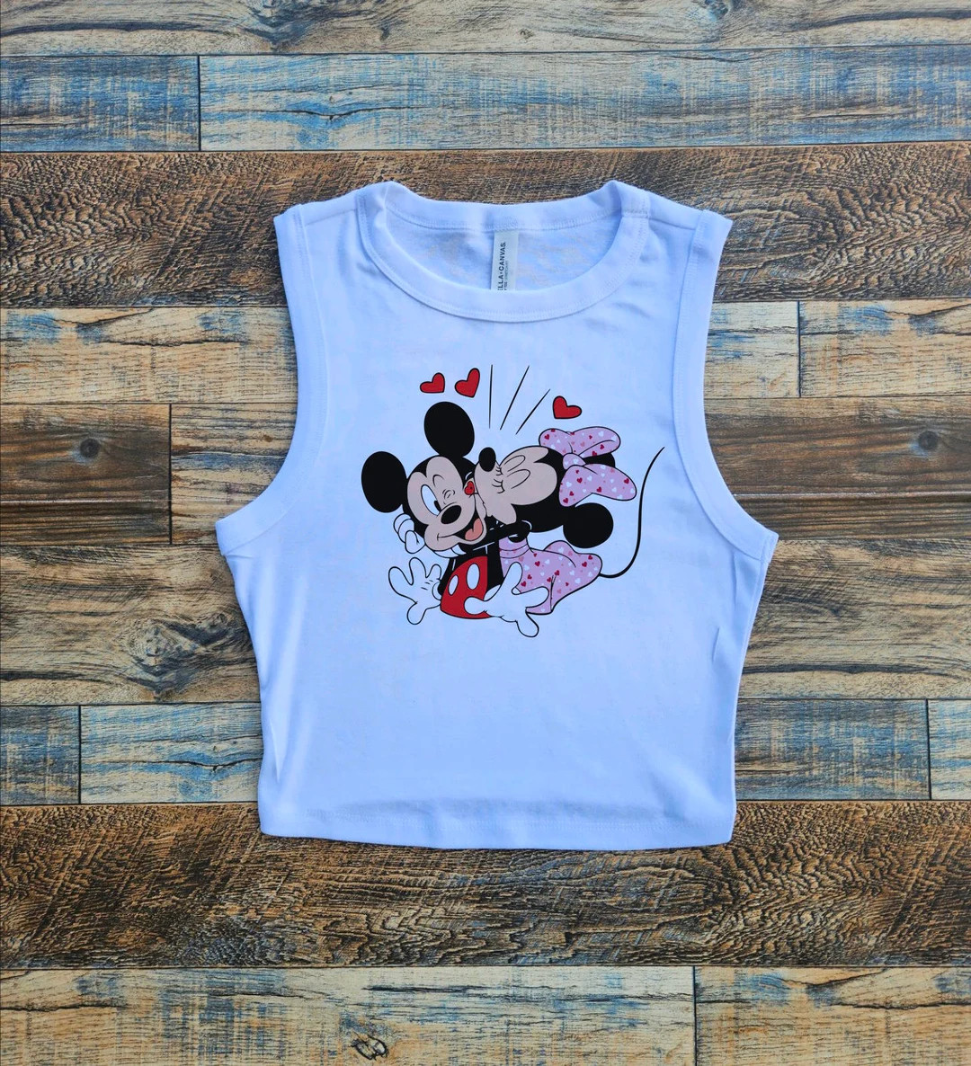 Mickey Minnie Valentine Crop, Happy Valentine My Valentine, Disney After Dark Baby Tee, Heartbrea... | Etsy (US)