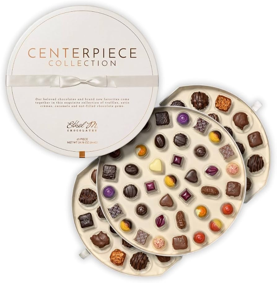 Ethel M Chocolates Centerpiece Collection, 65-Piece Premium Chocolate Assortment | Amazon (US)