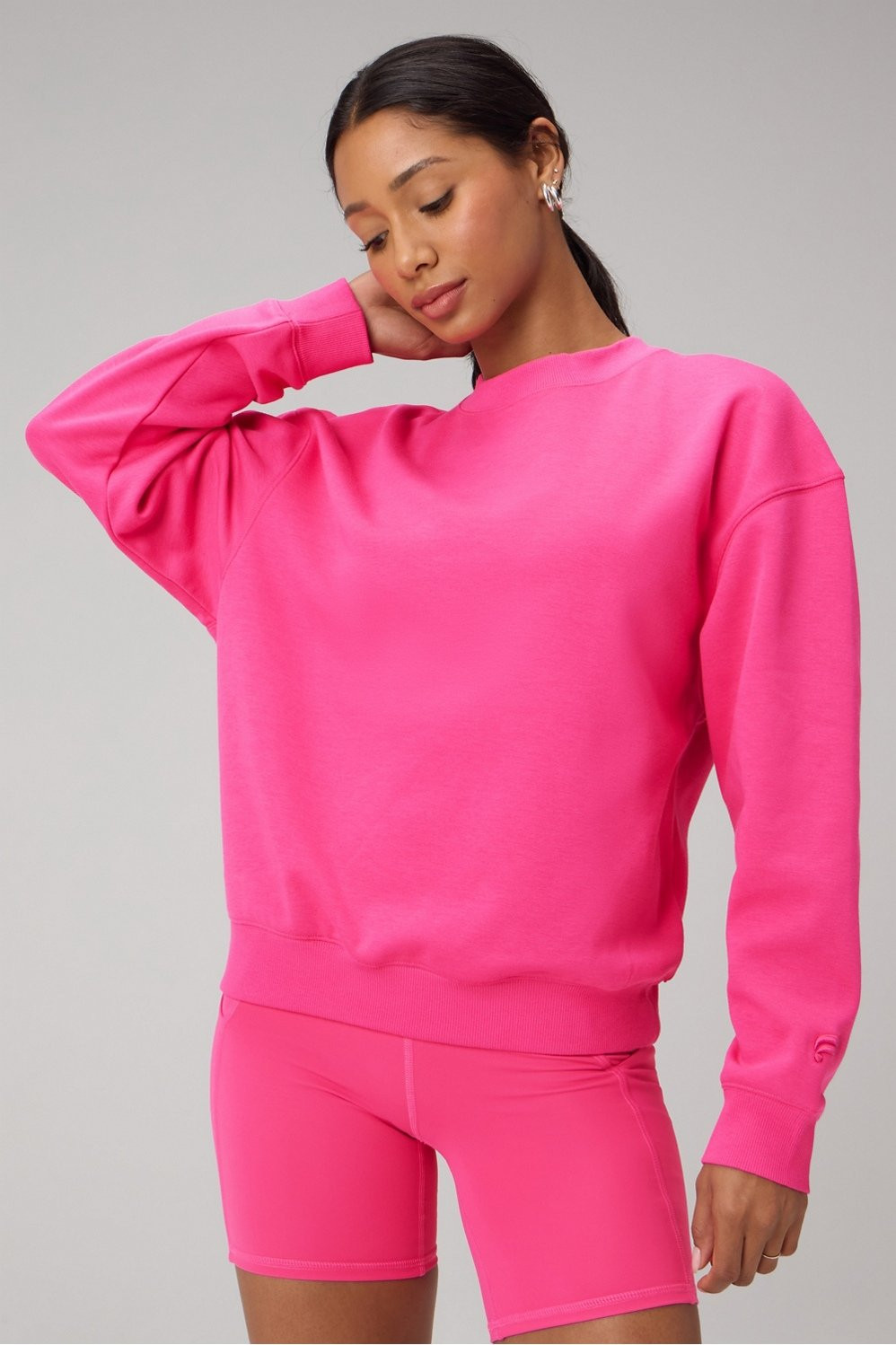 Cozy Fleece Crew Neck Sweatshirt | Fabletics