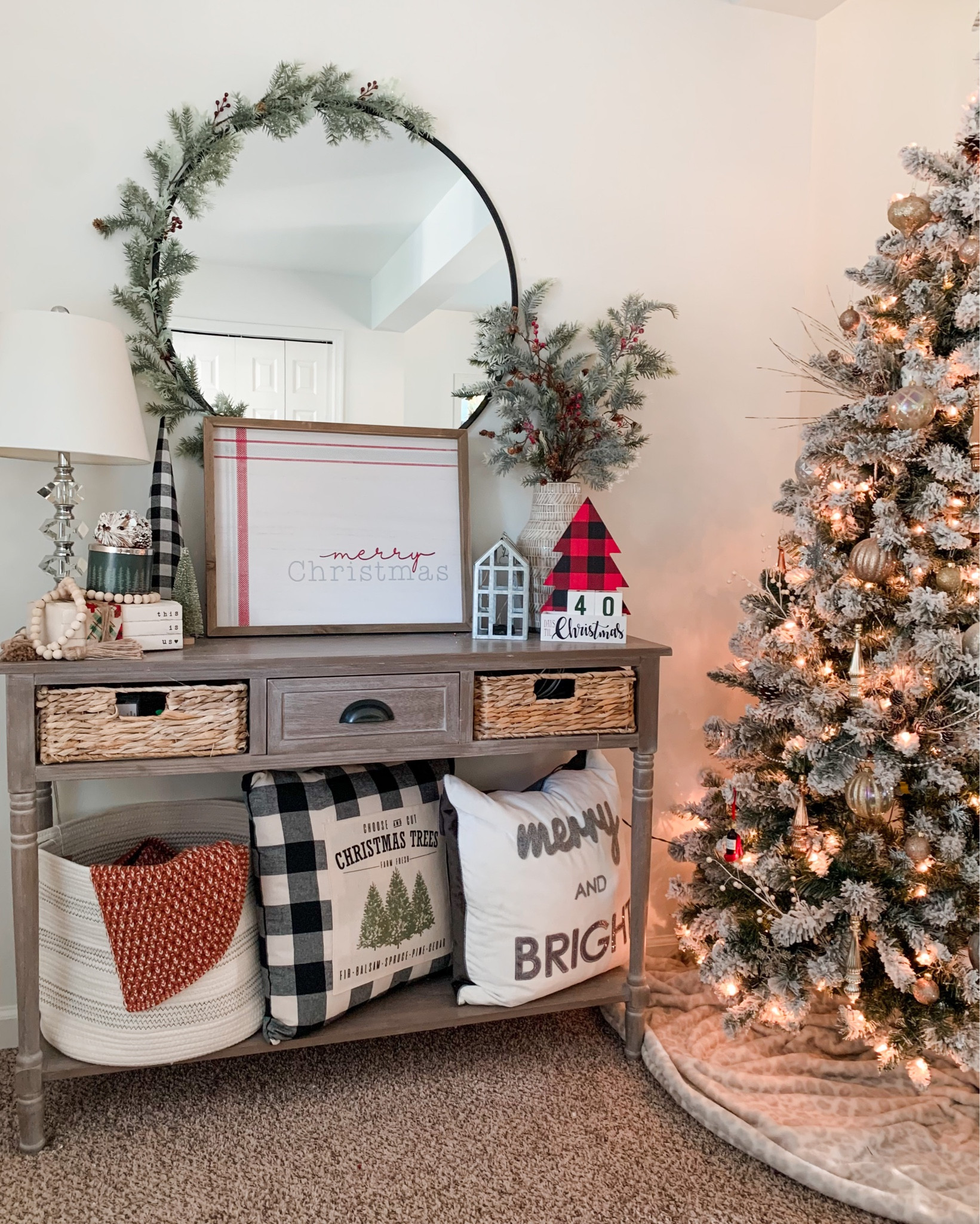 Christmas entryway, Christmas decor, Christmas entryway table, Christmas pillows, target Christmas decor

#LTKhome #LTKHoliday #LTKstyletip