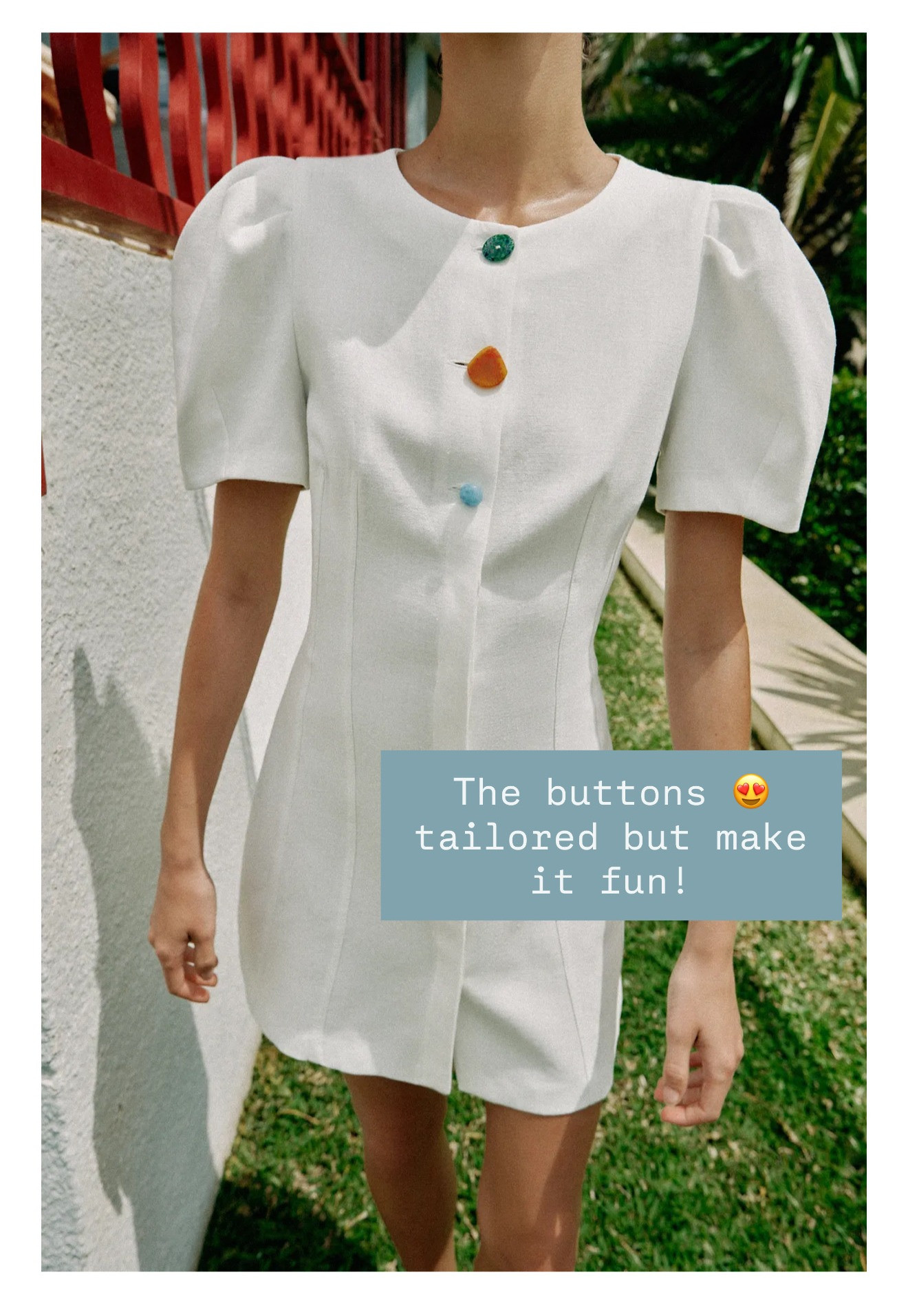 Such an elevated, classic white dress but make it fun with the buttons! This would be great for work this summer!

Loverly Grey, white dress, summer outfit, summer dress, summer workwear 

 #LTKSeasonal #LTKWorkwear