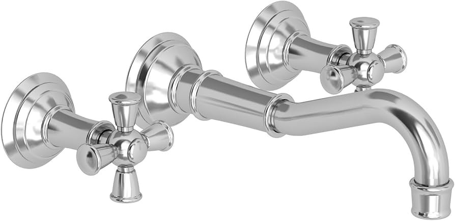 Newport Brass 3-2461/06 Double Handle Wall Mounted Bathroom Faucet with Metal Cross Handles from ... | Amazon (US)