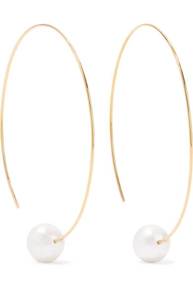 Chan Luu - Gold-plated Pearl Earrings | NET-A-PORTER (US)