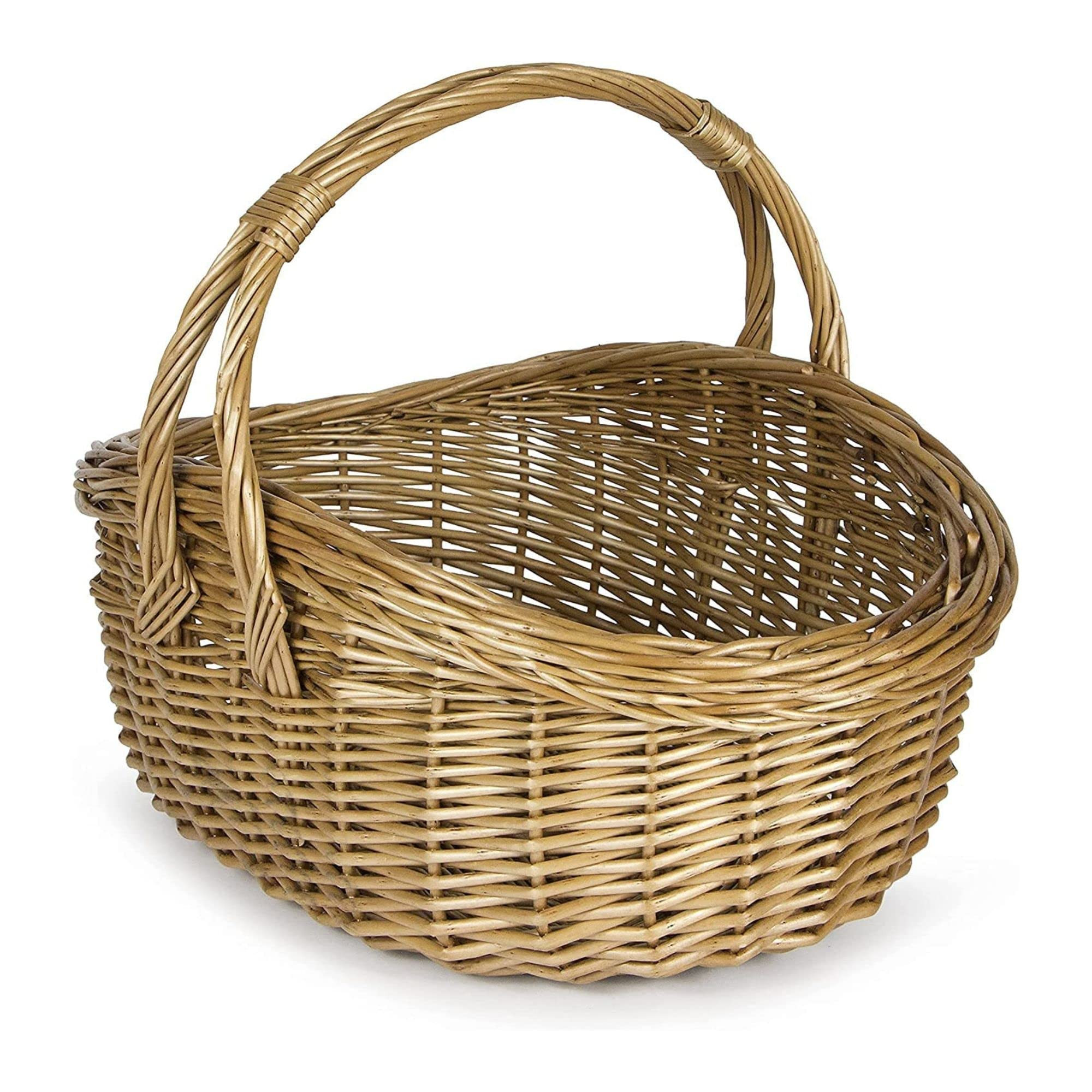 Wicker Cookery Shopping Basket - Traditional Shopper - Timeless Vintage Willow Basket Perfect for... | Amazon (UK)