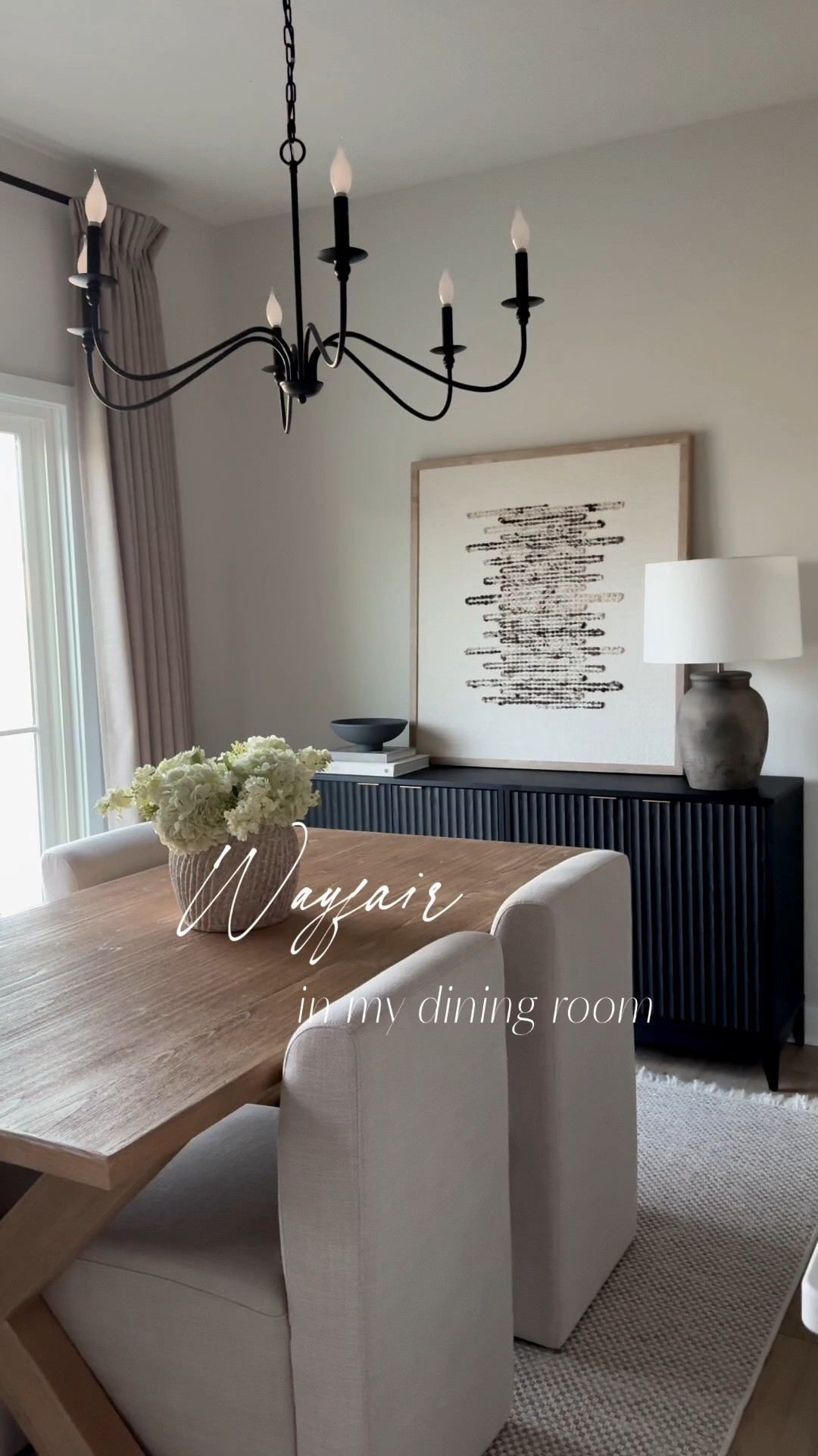 Upholstered chairs, dining room chairs, ￼ black sideboard, black chandelier, dining room

#LTKSaleAlert #LTKHome #LTKSeasonal