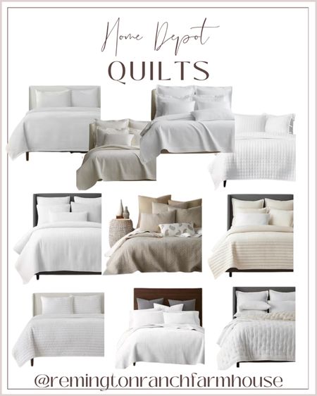 Home Depot Quilts - Home Depot bedding - master bedroom quilts 

#LTKhome