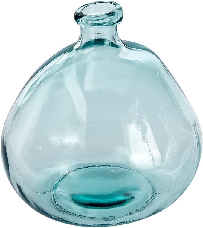 Mud Pie Nest Recycled Spanish Glass Shape Vase 9", Large Bubble | Amazon (US)