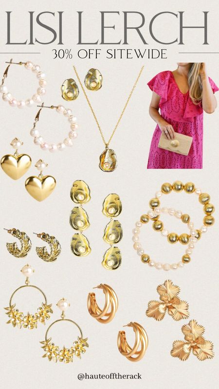 Memorial Day sale take 30% OFF Lisi Lerch! Love all the gold and pearl jewelry options they have!

#giftsforher #goldjewelry #pearlhoopearrings #memorialdaysale #heartearrings #summerclutch #summerjewelry #minihoopearrings




#LTKsalealert #LTKstyletip #LTKFind