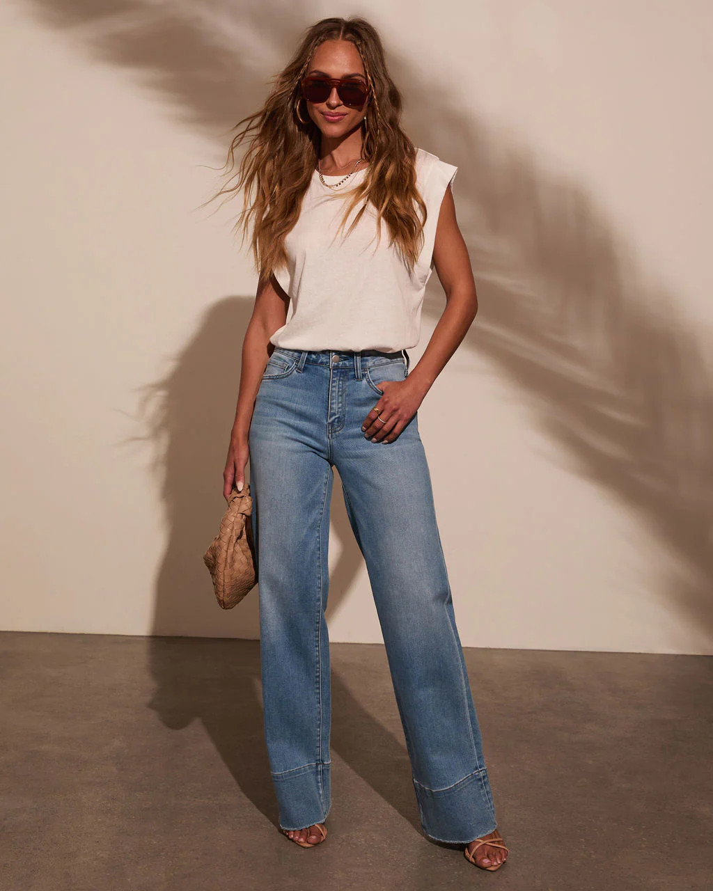 Lauren High Rise Wide Leg Jeans | VICI