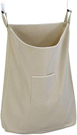 GORISEN Laundry Collector, Laundry Hamper, Door Hanging Laundry bag with hooks (Beige, 65Liters) | Amazon (US)