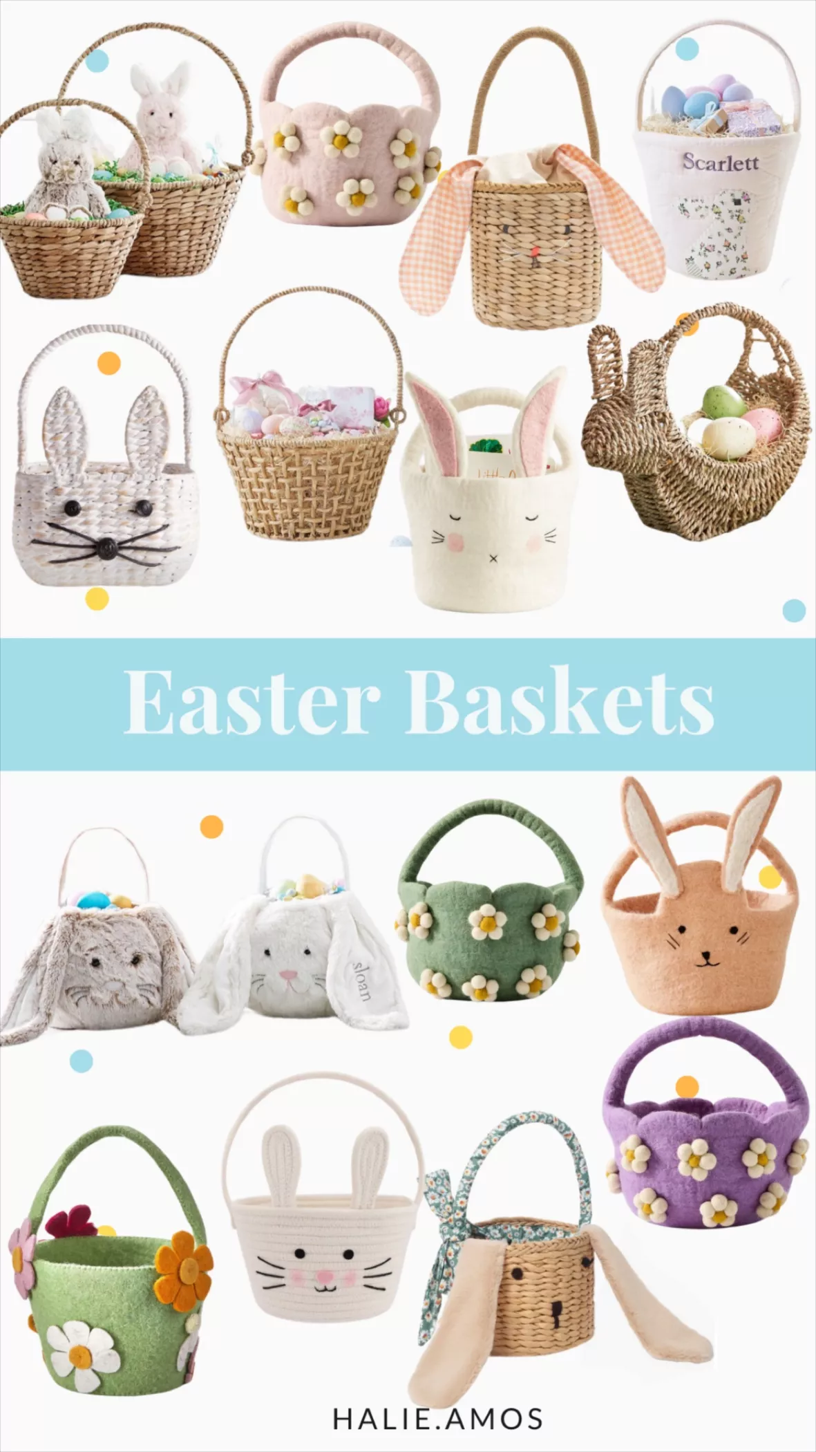 Mimi & Lula Spring bunny easter basket Mimi & Lula Spring bunny easter basket