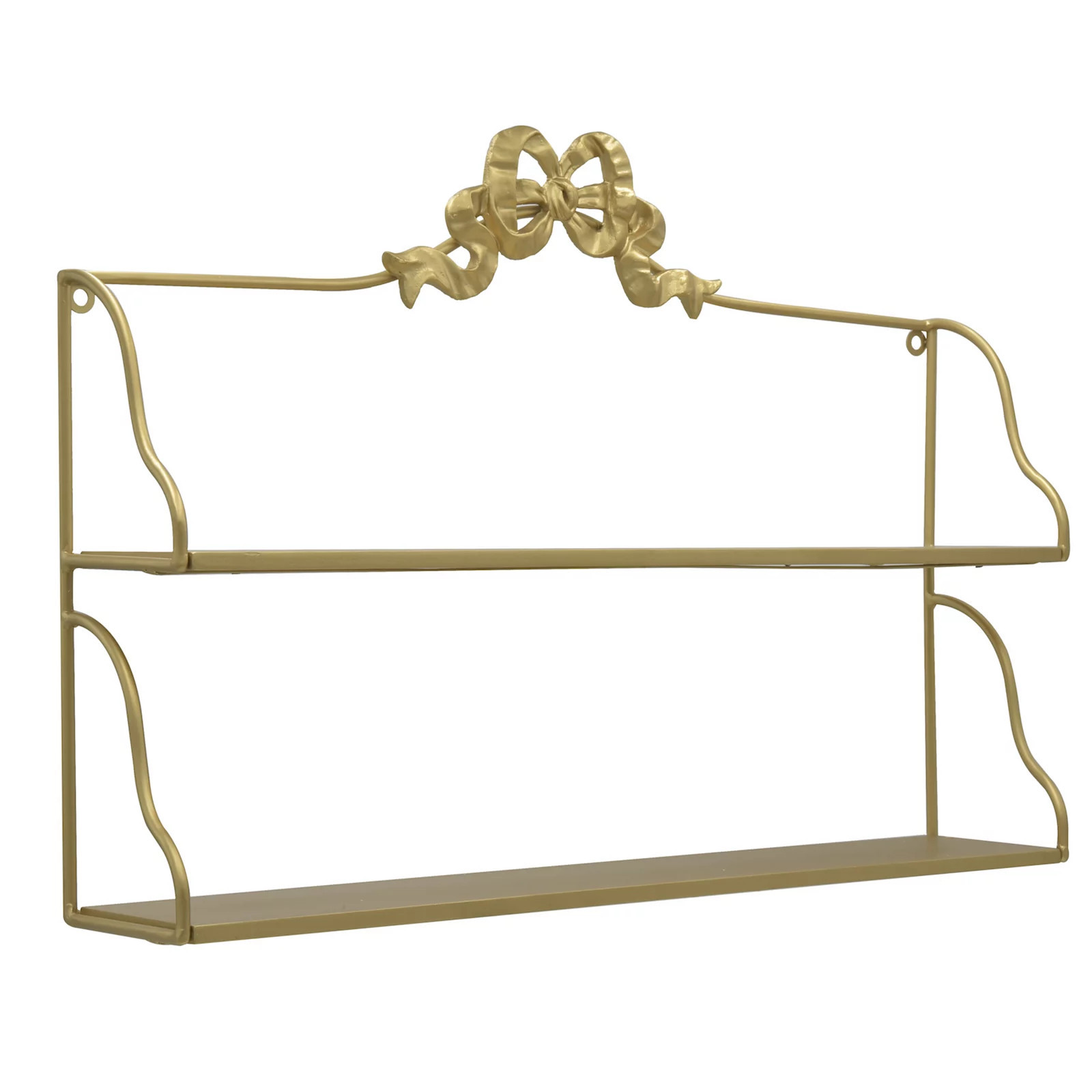 Belle Maison 2-tier Bow Shelf, Gold | Kohl's