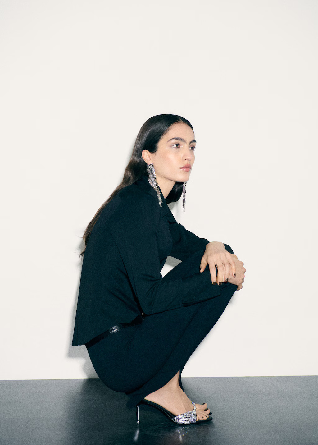 Rhinestone heeled slingback sandal - Women | MANGO USA | Mango (US/MX/AU)