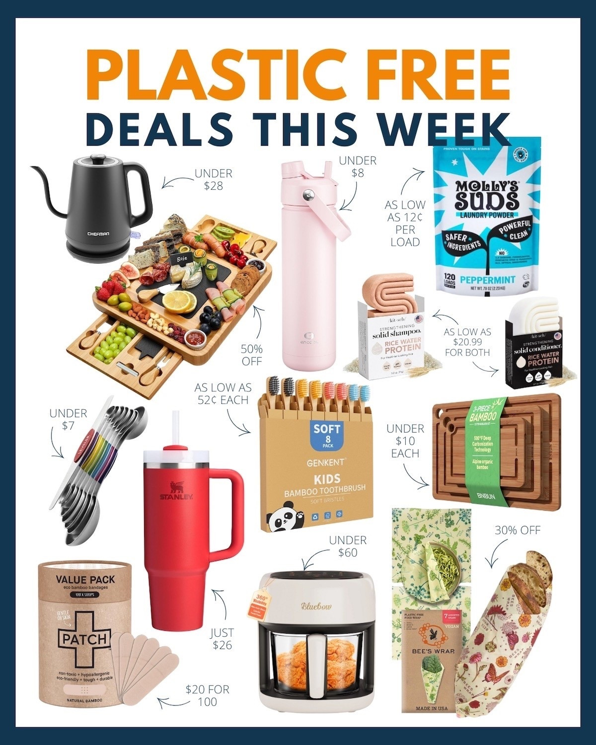 Looking to make some eco-friendly swaps in your home? Start with these plastic free deals this week! 🌎🌱