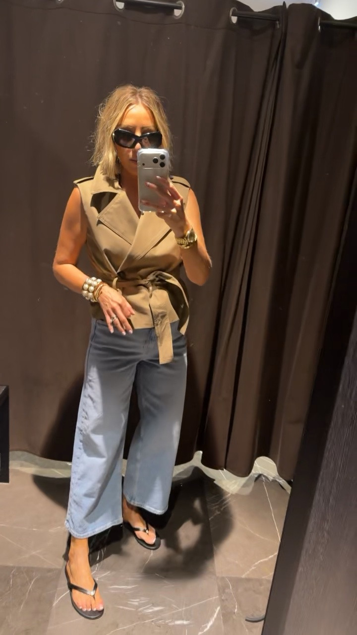 Another favorite look from my Zara try on, the structure of this top is so chic! 👏🏻👏🏻

#LTKgrwm #LTKootd #LTKdayinmylife