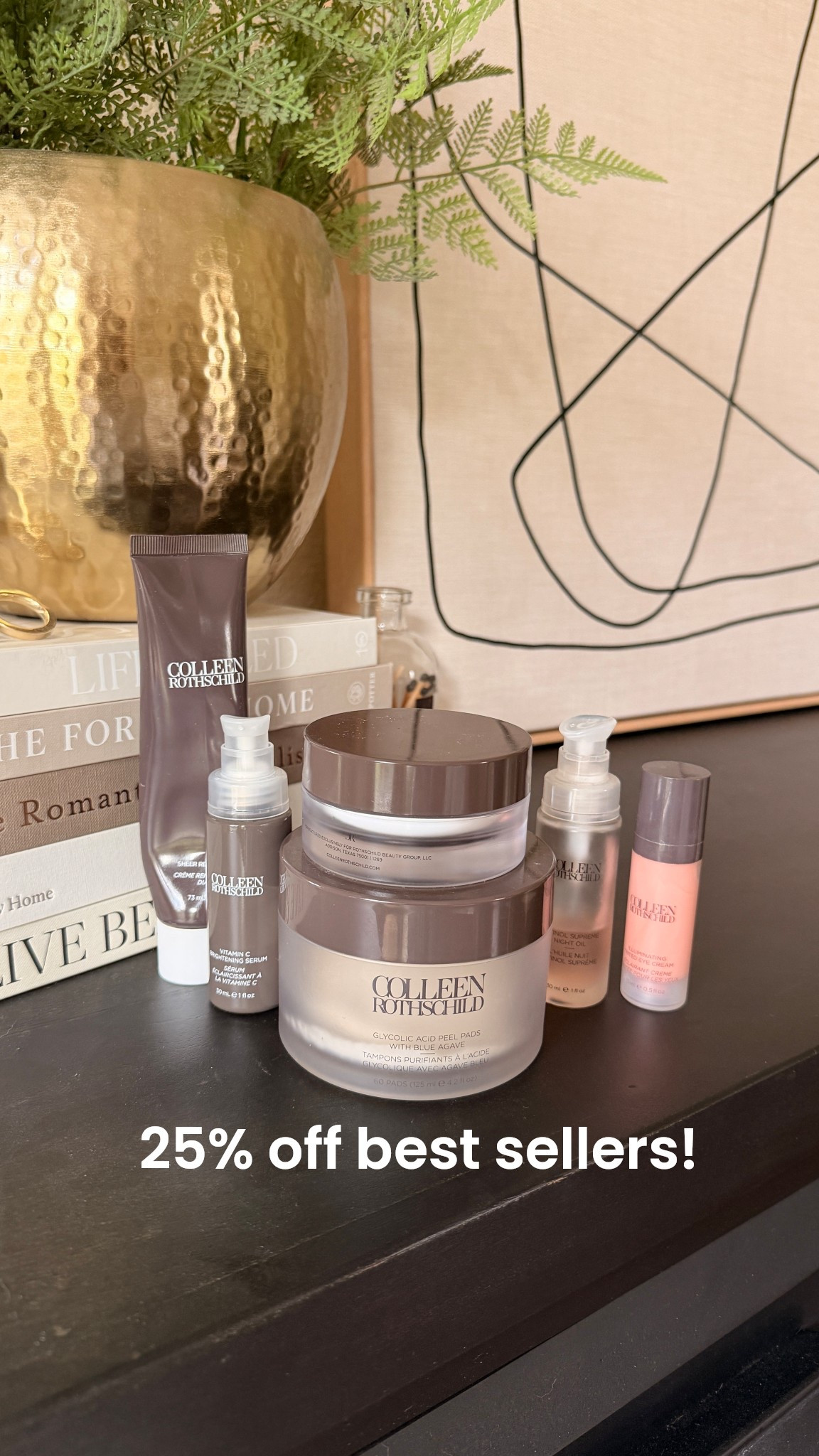 My faite skincare brand is having 25% off of their best sellers. These are my favorites also.

Don’t miss their glycolic skin pee pads, so good change the texture of my skin. 

@Colleen Rothschild ￼

#LTKBeauty #LTKOver40 #LTKSaleAlert