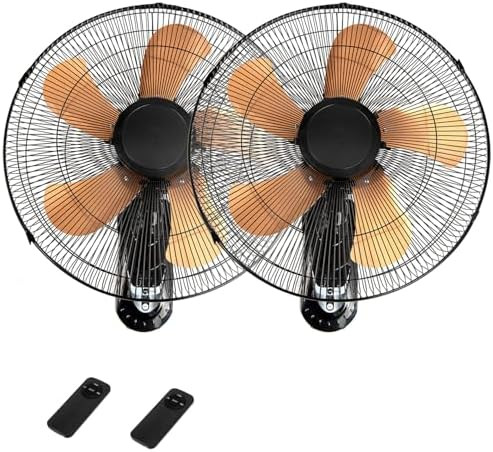 Amazon.com: 20 Inch Wall Mount Fan with Remote 2 Pack, 3-speed Wall Oscillating Fan with 5 Blades... | Amazon (US)