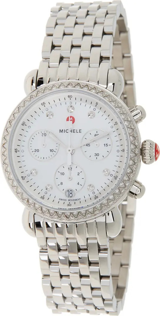 Women's Diamond Accent Stainless CSX36 Watch, 36mm - 0.62ctw | Nordstrom Rack