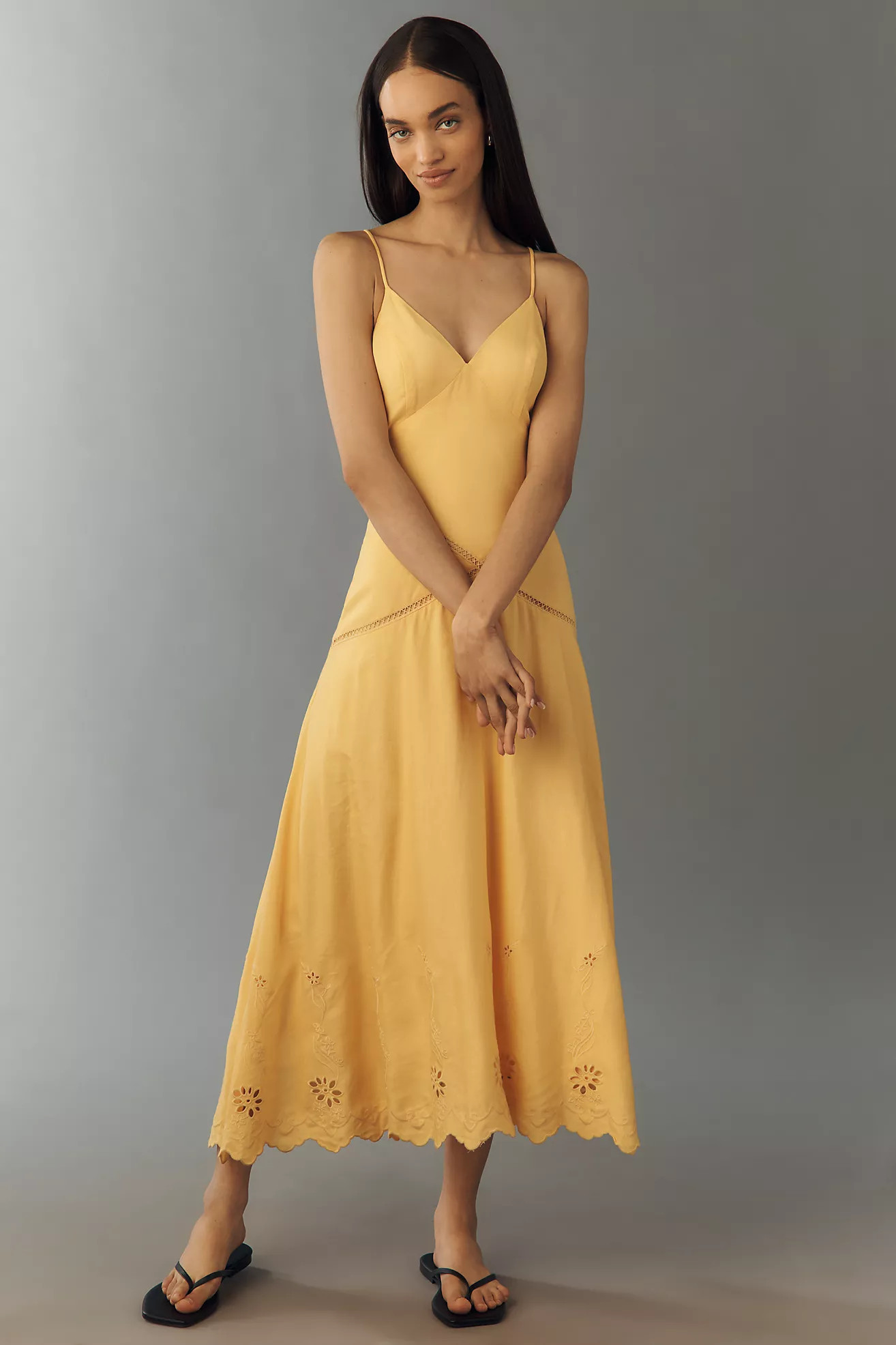 ASTR The Label Linen Lainey Maxi Dress | Anthropologie (US)