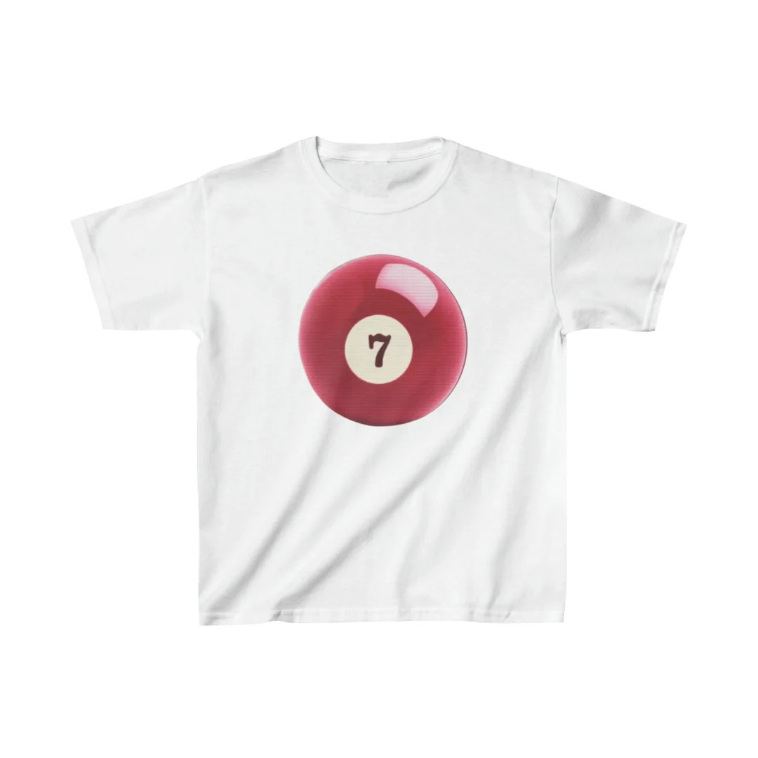 Lucky 7 Ball Graphic Baby Tee - Etsy | Etsy (US)