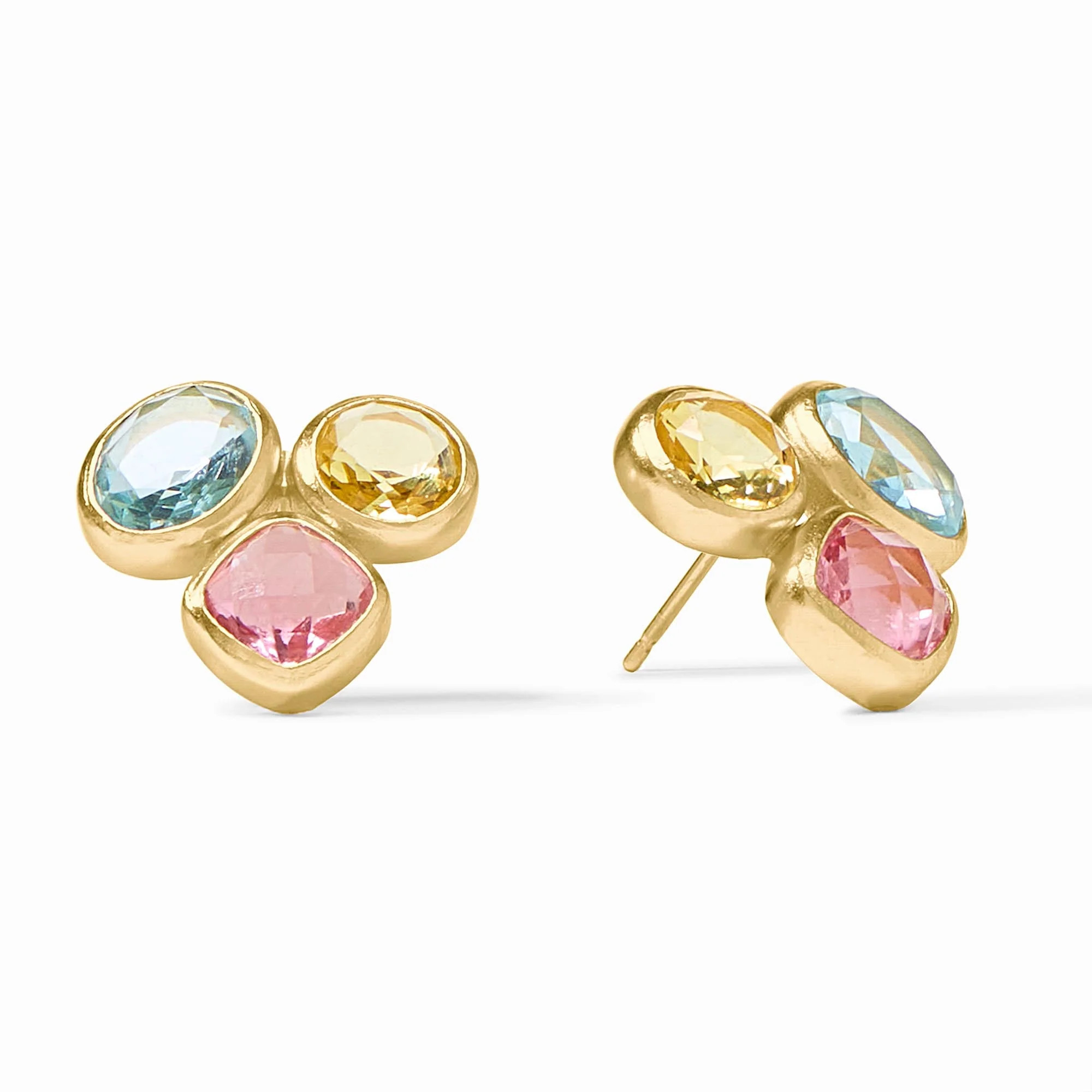 Kaleidoscope Gemstone Statement Stud Earrings | Julie Vos | Julie Vos