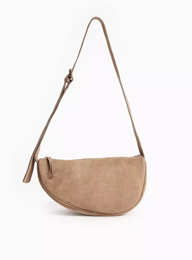 The Suede Moon Crossbody Bag One Size | Tu Clothing