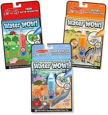 Melissa & Doug Water Wow! - Water Reveal Pad Bundle - Farm, Safari & Under The Sea | Amazon (US)