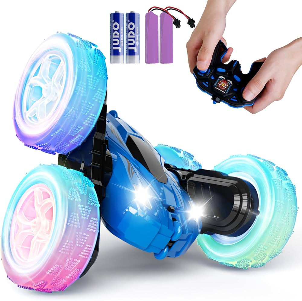 Amazon.com: 28℃ Remote Control Car, RC Cars 2.4GHz Fast Stunt RC Car, 4WD Double Sided 360° Ro... | Amazon (US)