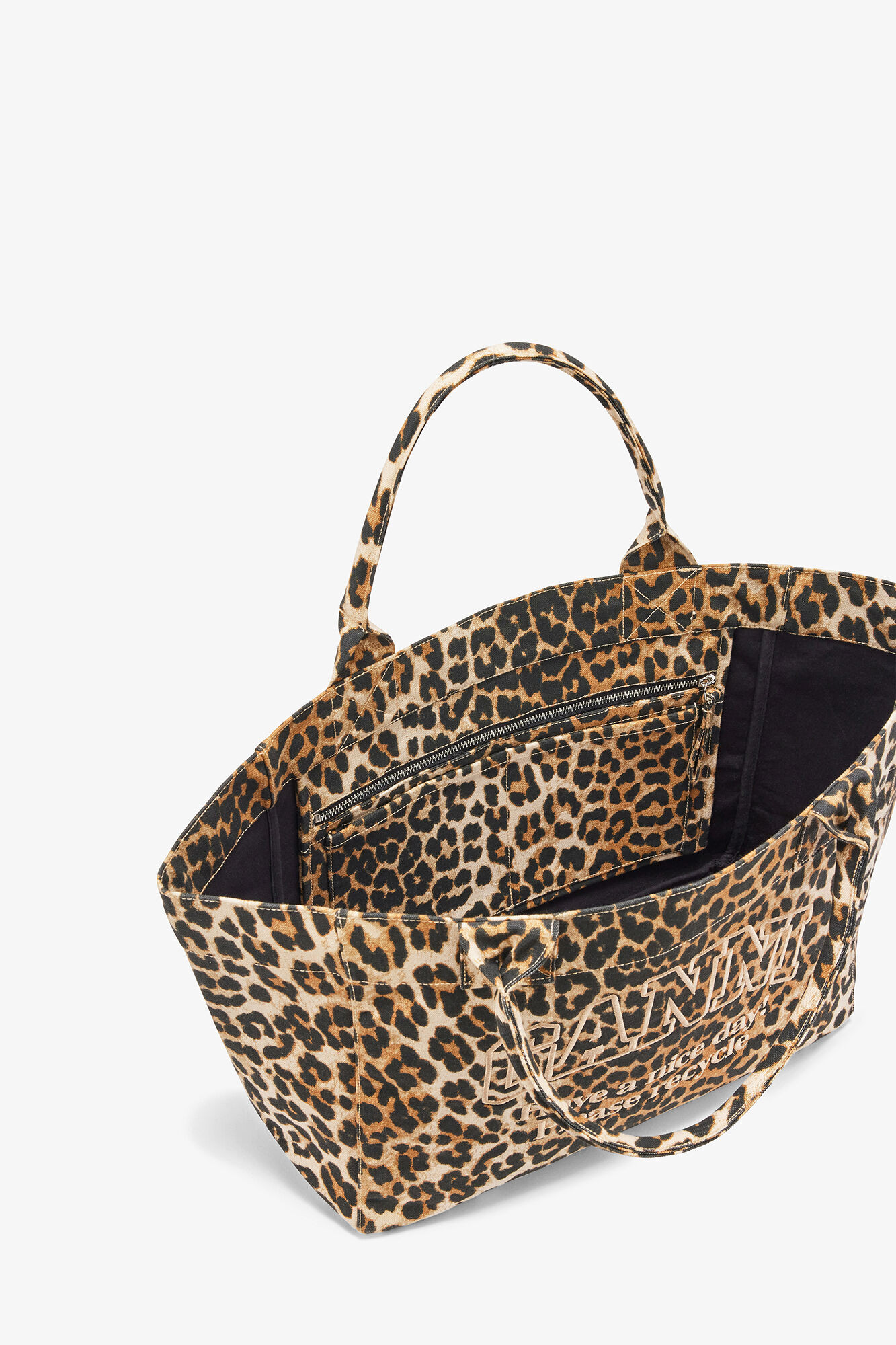 Leopard Medium Tote | Ganni