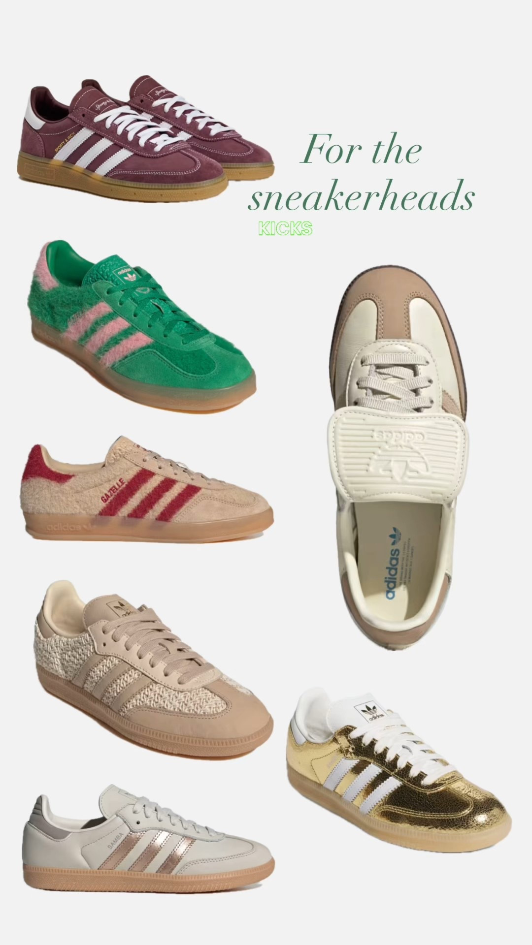 Some really fun adidas sambas and gazelles for all the sneakerheads — daily edit cover from Found by Em