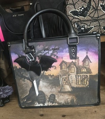 Betsey Johnson Halloween Haunted House Spooky Mansion Tote Crossbody Bag | eBay US
