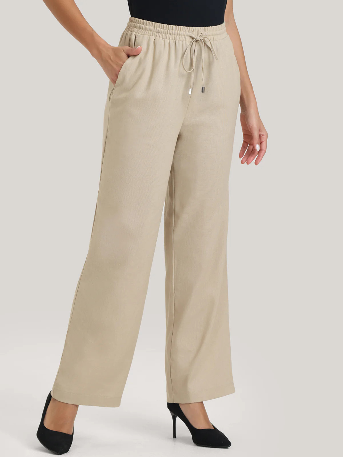 Linen-Blend Wide Leg Pants | 89th + Madison