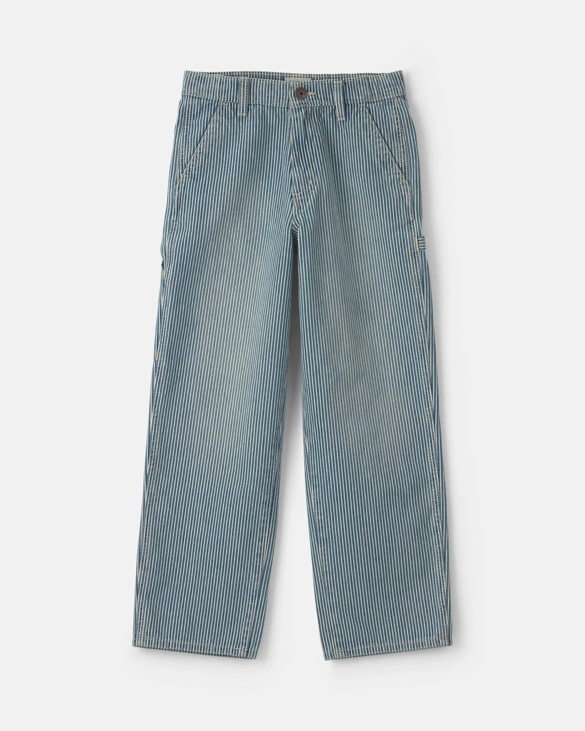 Boys Hickory Stripe Denim Baggy Jeans - Light Wash | Carter's Inc