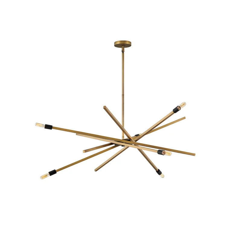 Archer 6 - Light Dimmable Sputnik Modern Linear Chandelier | Wayfair North America