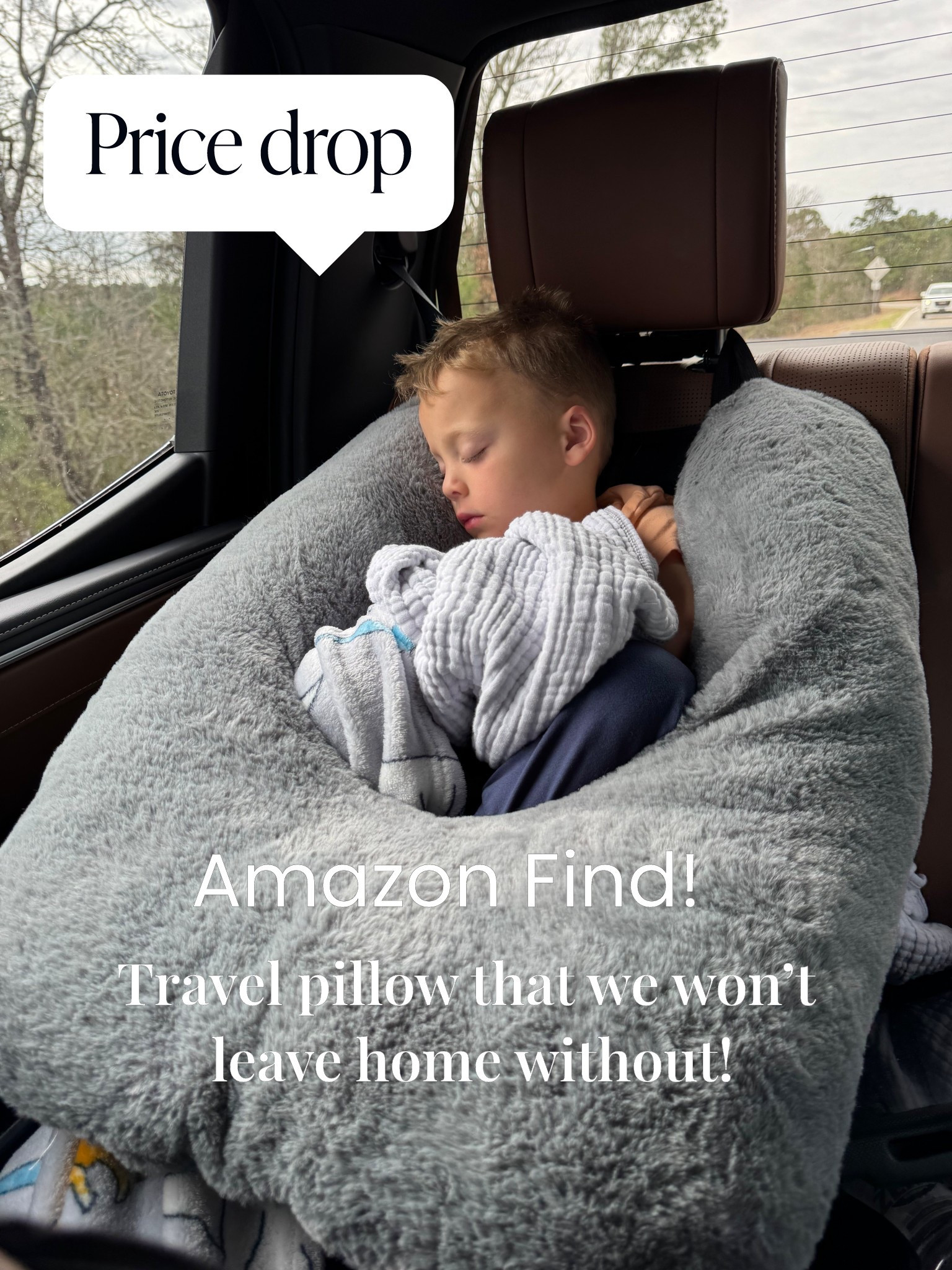We literally do not travel without this pillow.
If you have kids who fall asleep in the car, on planes, or on road trips… this is a must.

It keeps their head from falling over and makes car rides so much more comfortable.
One of my favorite Amazon finds for traveling with kids.

Perfect for road trips, airplane travel, long drives, and even movie nights at home.

Linking it here because it’s on sale right now.

#amazonfind #travelwithkids #roadtripessentials #amazonmusthaves #momlife #kidstravel #travelpillow #amazonfavorites #ltkhome #ltkfamily #ltkfinds

#LTKTravel #LTKKids #LTKmomlife
