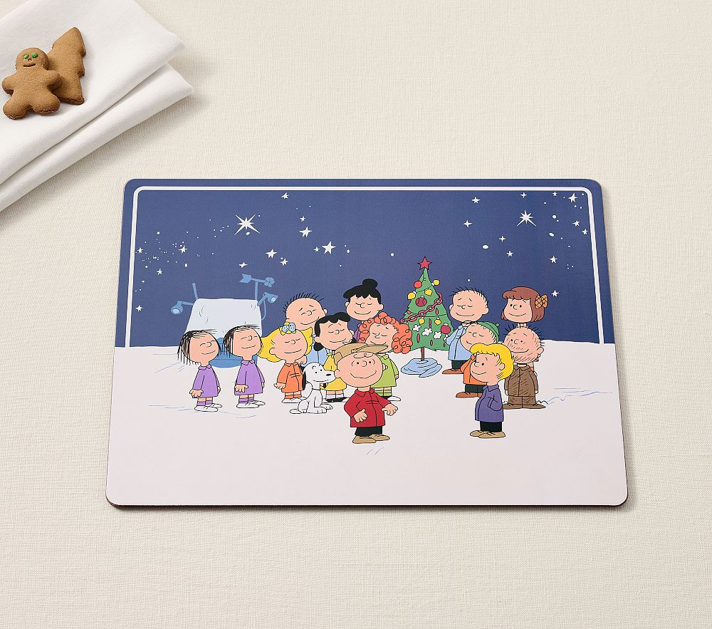 Peanuts® Charlie Brown® Christmas Placemat | Pottery Barn Kids