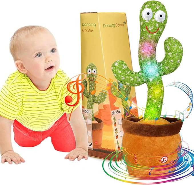 Emoin Dancing Cactus Baby Toys 6 to 12 Months, Talking Cactus Toys Repeats What You Say Baby Boy ... | Amazon (US)