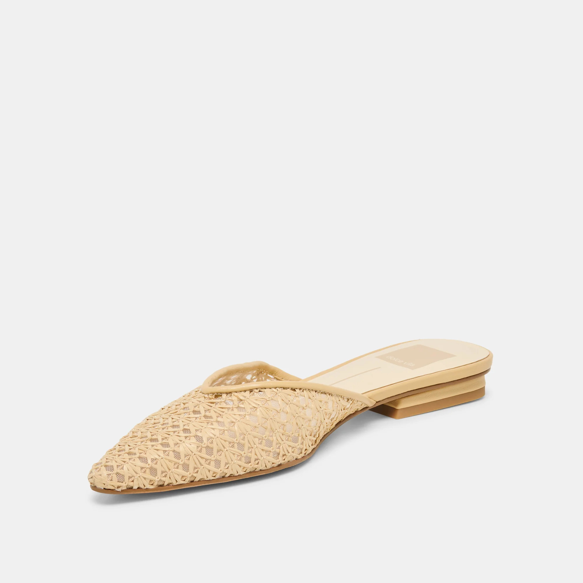 Elm Natural Cross Hatch Raffia Flats | Dolce Vita | DolceVita.com