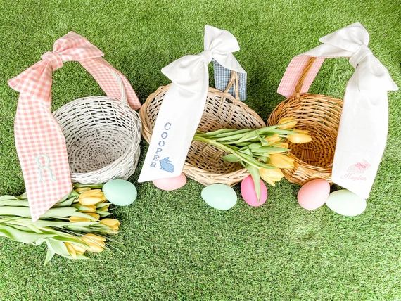 Easter Basket Bows  Easter Basket | Etsy | Etsy (US)