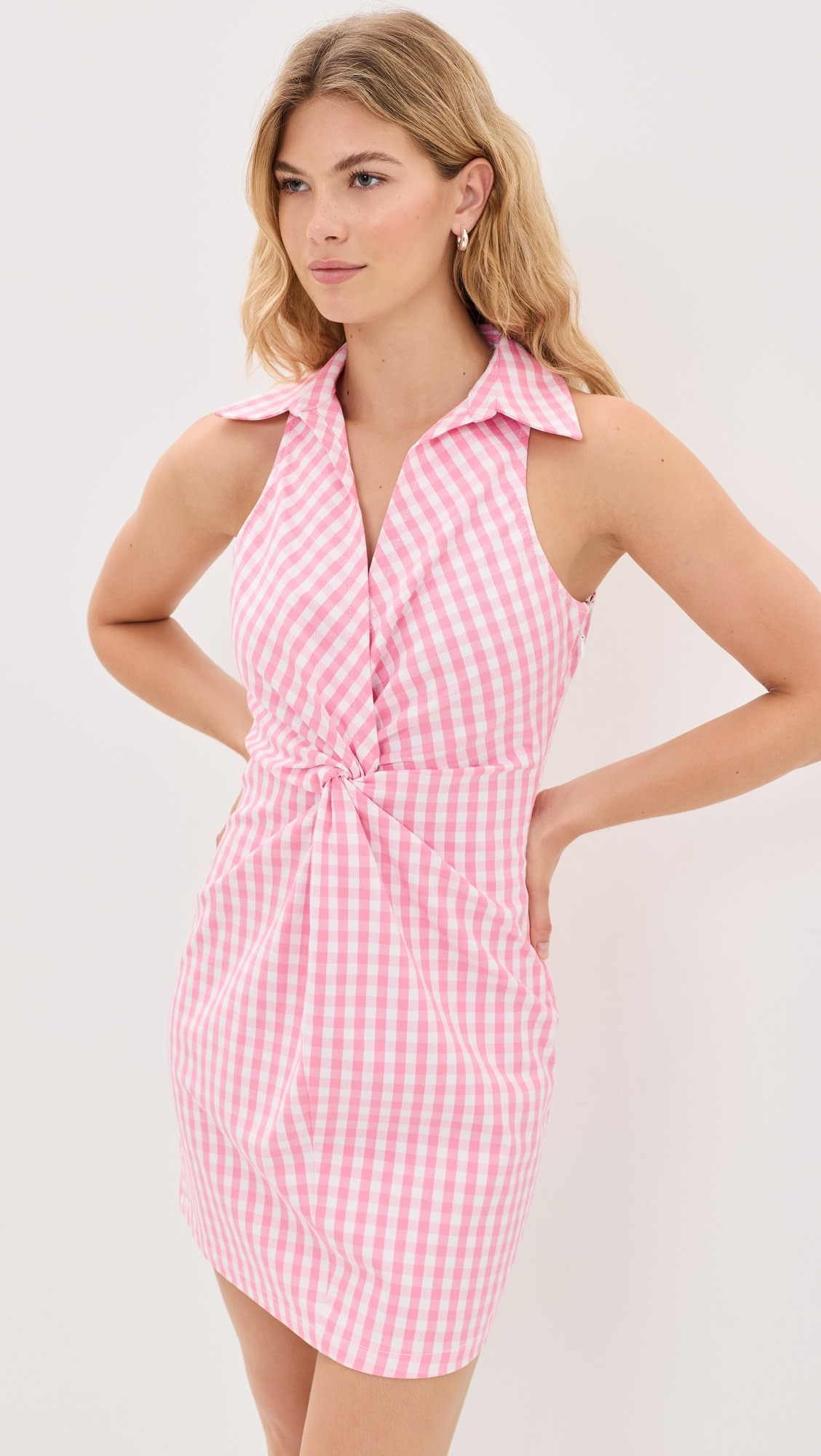 Gingham Denim Mckenna Mini Dress | Shopbop