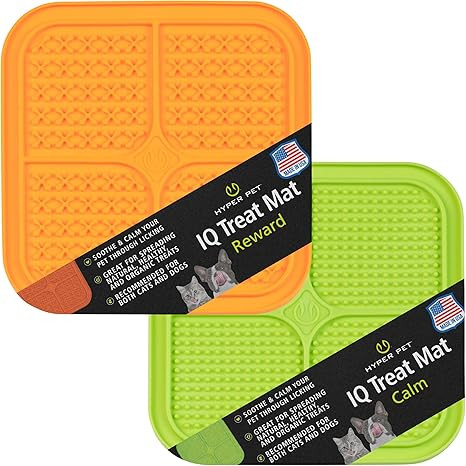 Hyper Pet IQ Treat Mat | Made in USA | Dog Lick Mat & Fun Alternative to Slow Feeder Dog Bowls, S... | Amazon (US)