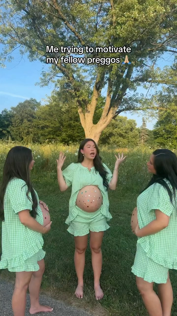 A real life convo with my sisters while we are all in the third trimester lol @sophia_sacco @rachelbochniak

Outfits- @amazon 
Exact links can be found in my bio under my LTK!

#LTKBump #LTKootd #LTKdayinmylife