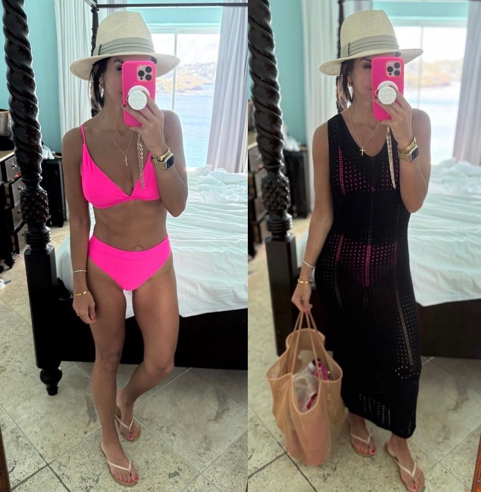 Size medium in suit and cover up

#LTKFindsUnder100 #LTKSeasonal