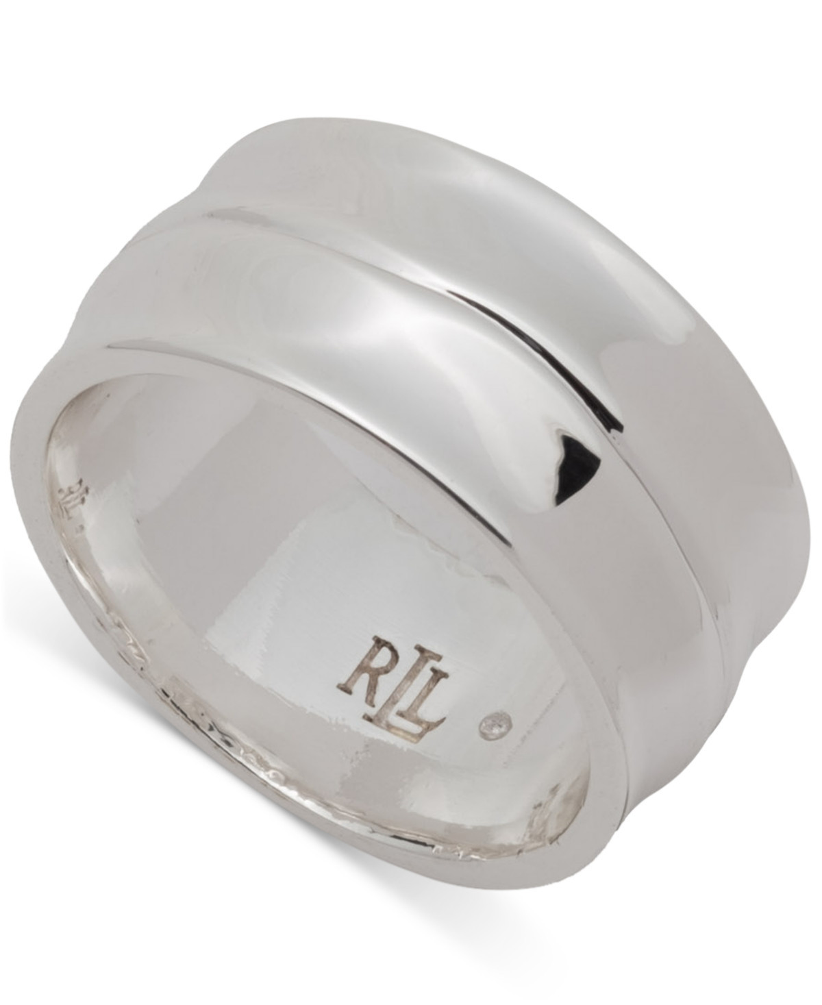 Lauren Ralph Lauren Silver-Tone Band Ring - Silver | Macy's