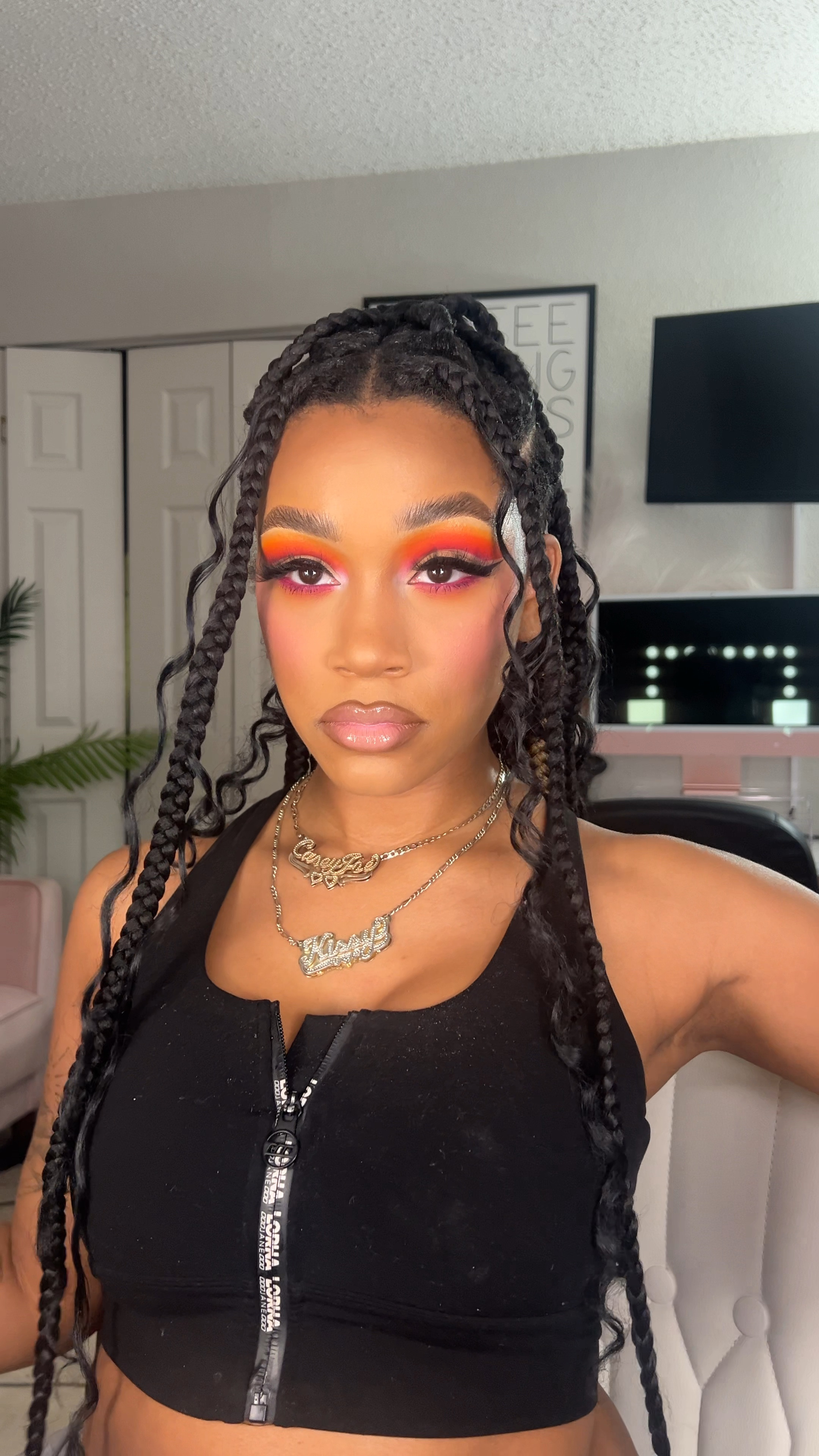 Can we get into this sunset cut crease eyeshadow look that I wore to the Nicki Minaj Pink Friday 2 World Tour?! 💕💛🦄 I’m obsessed with this bold eye, matte skin, and glossy pink lip. Black women… please wear colorful makeup! It’s so fun and beautiful on us!

#LTKbeauty