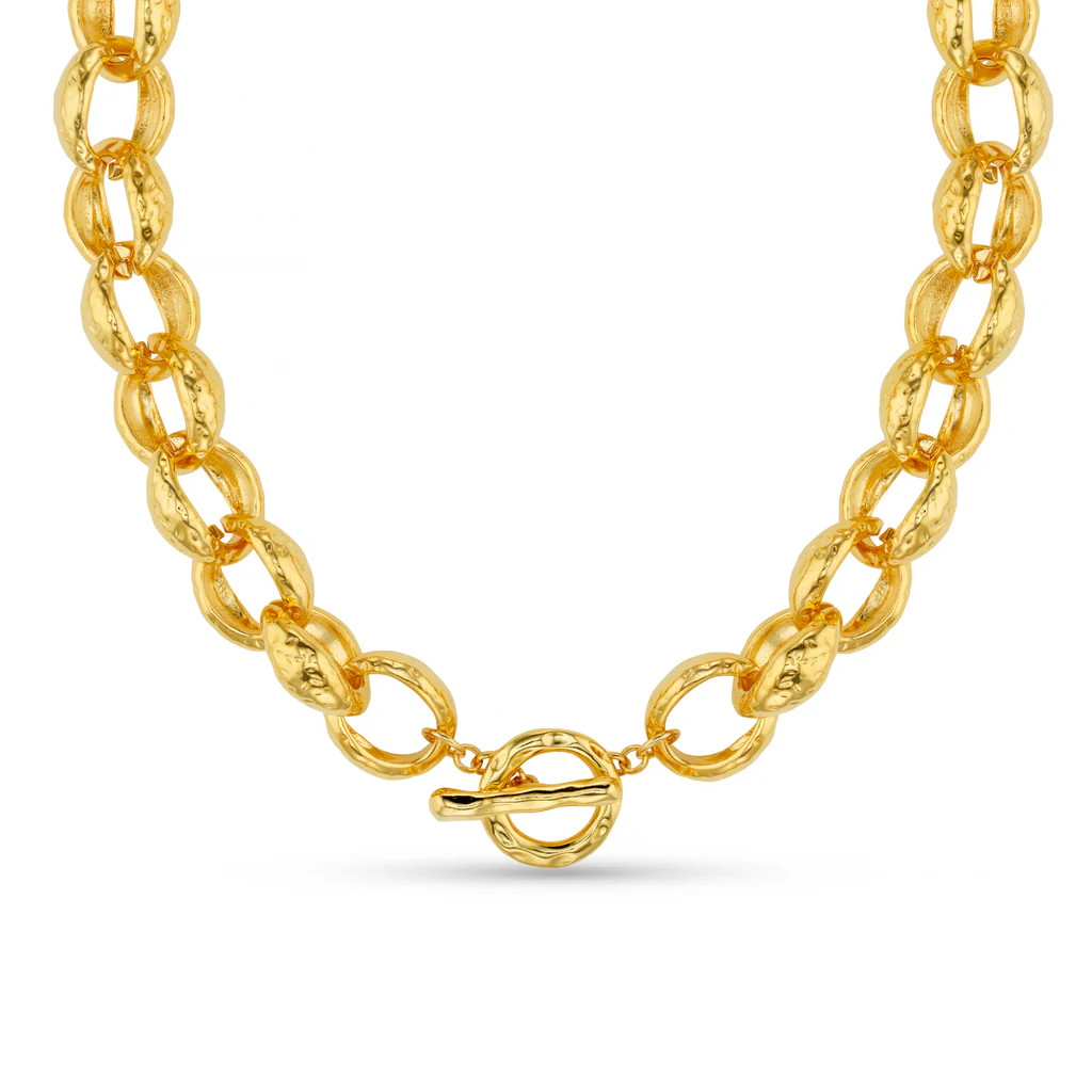 Textured Jumbo Link Necklace | Orelia