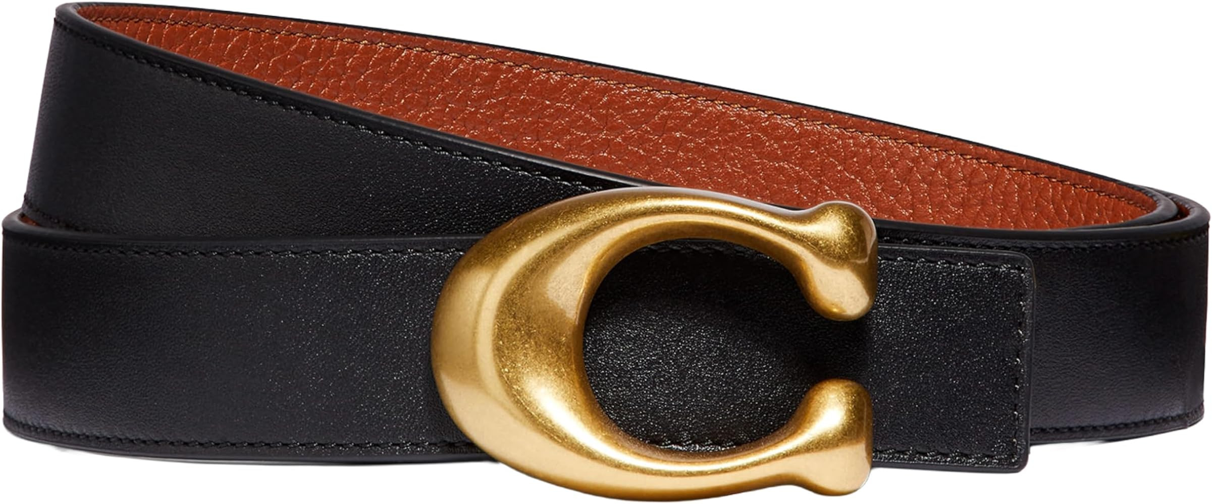 Coach Women\u2019s 32mm Sculpted C Reversible Belt | Amazon (US)