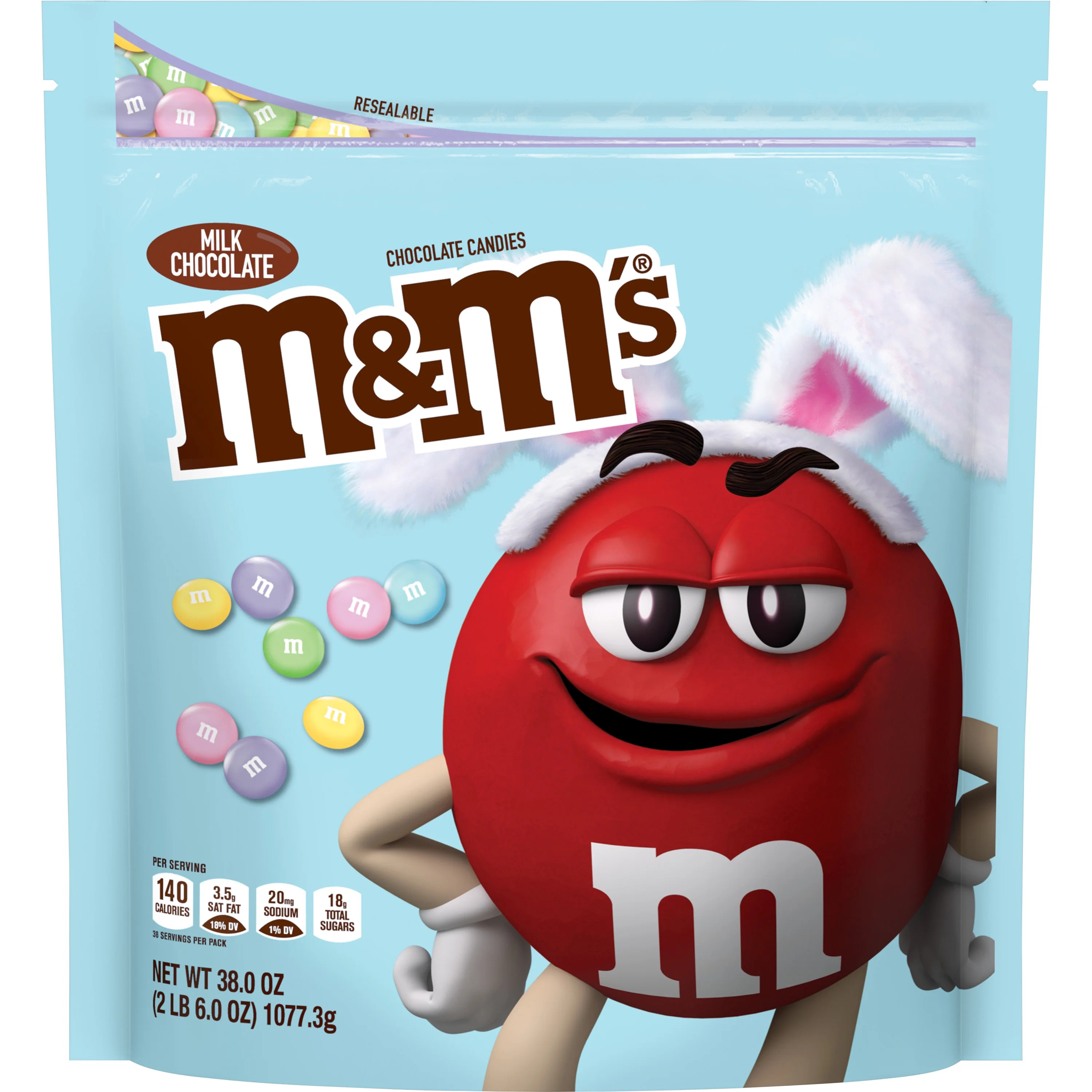 M&M's Pastel Mix Easter Milk Chocolate Candy - 38 oz Bag | Walmart (US)