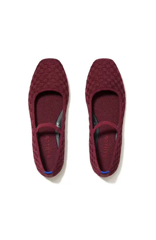 Rothy's The Max Square Mary Jane in Wine Red at Nordstrom, Size 9.5 | Nordstrom