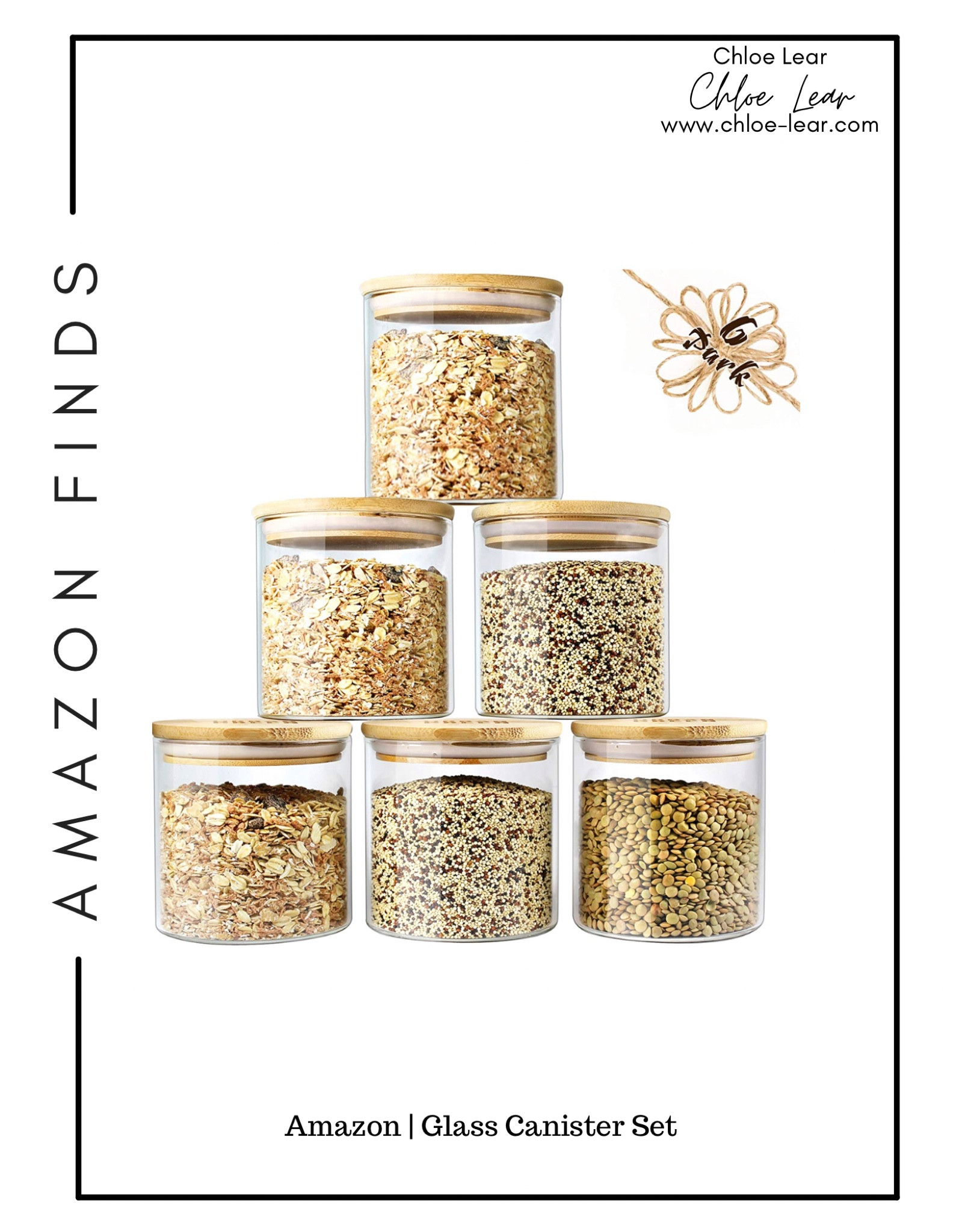 Get organized with this glass canister set from Amazon.
#amazon #pantry #organization

#LTKunder50 #LTKhome #LTKFind